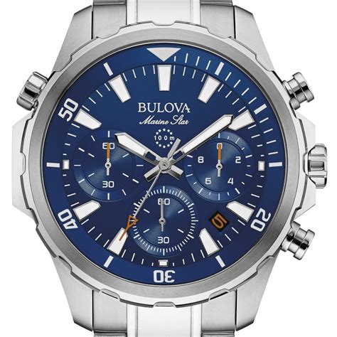 bulova men's marine star chronograph